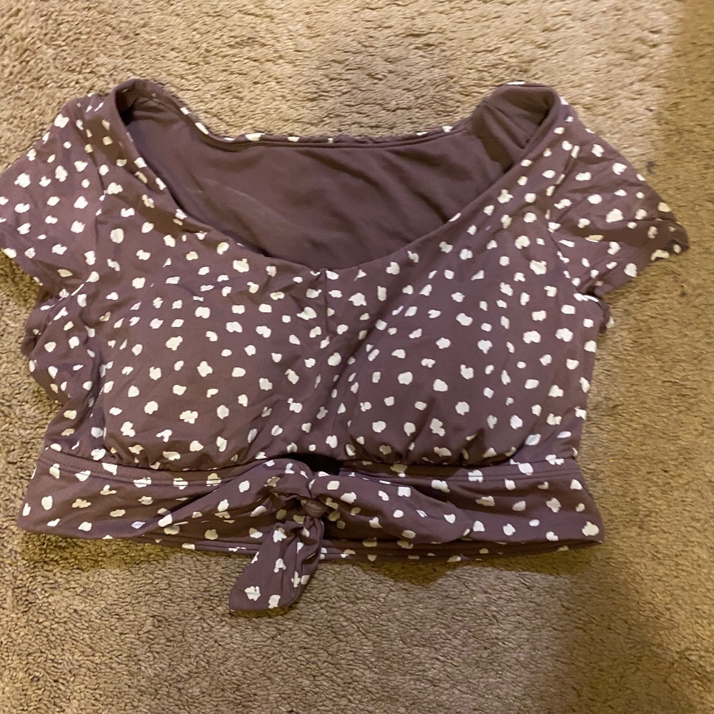 T shirt style bathing suit top